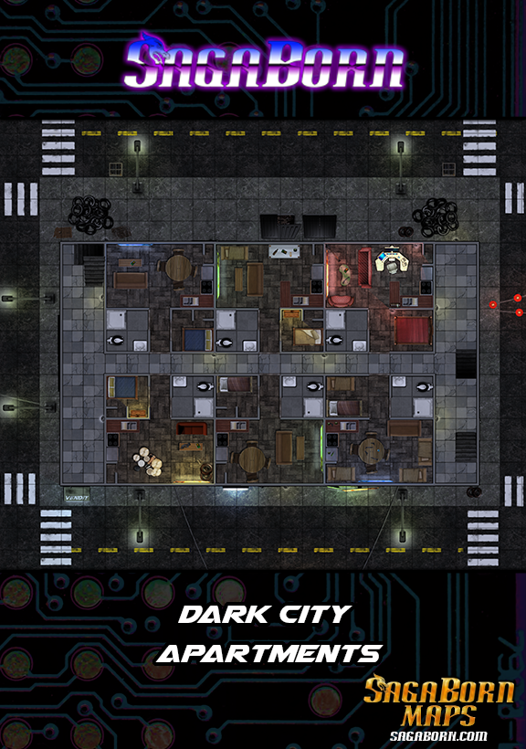 Highcourt Apartments cyberpunk Map