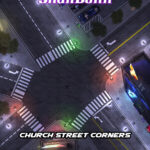 cyberpunk Street Corner Map