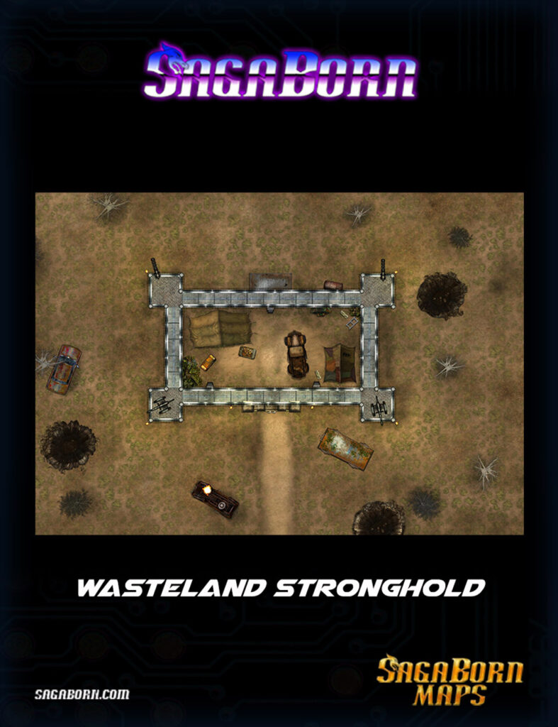Wasteland Stronghold Cyberpunk Map