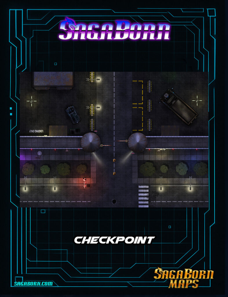 Cyberpunk Checkpoint Map
