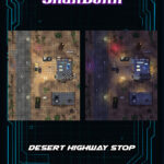 Desert Highway Stop - cyberpunk map.
