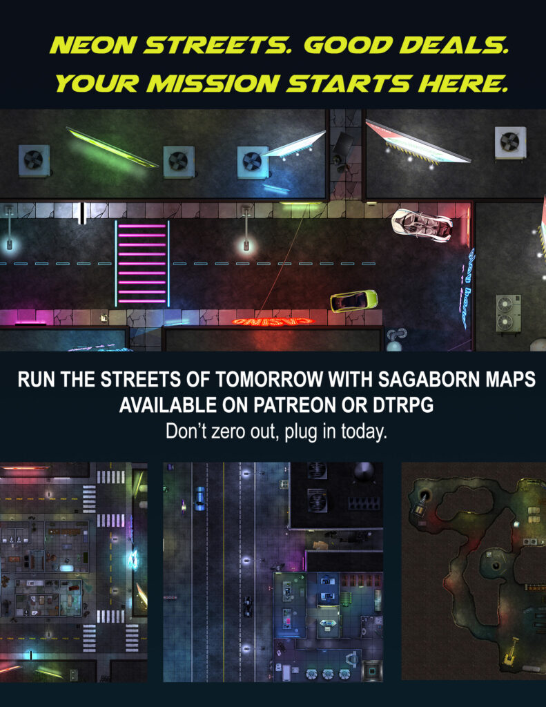 Cyberpunk Maps by Michael "zerojinx" Bielaczyc