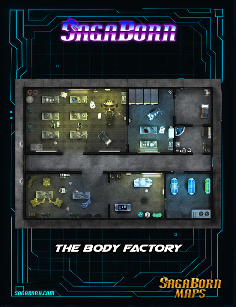 The Body Factory Cyberpunk Map